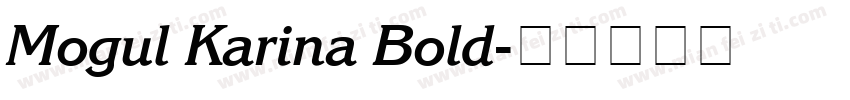 Mogul Karina Bold字体转换